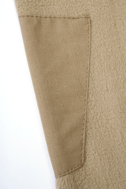 Brandit Ripstop Fleece Hoodie, Camel