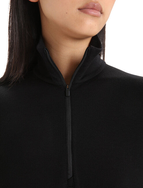 Icebreaker 260 Tech Zippered Thermal sweatshirt, schwarz