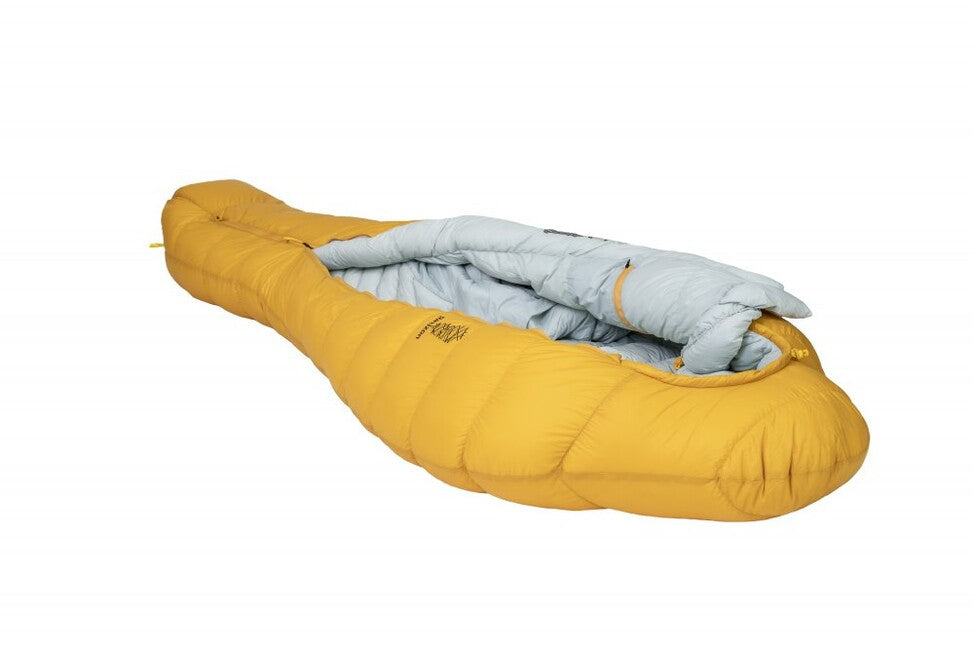 Patizon Ultralight G400 Three-Season Sleeping Bag Left, Gold/Silver
