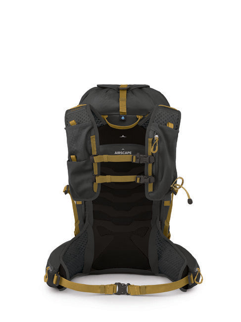 Osprey Talon Velocity 30 Backpack, Dark Charcoal/Tumbleweed Yellow