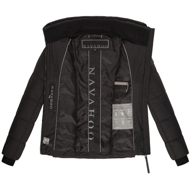 Navahoo Liebesfee damen Winterjacke, schwarz