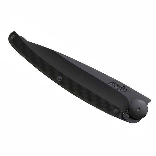Deejo Schließmesser black Carbon