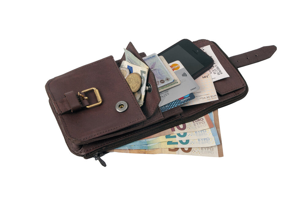BasicNature Belt Safe Gürteltasche, mokka