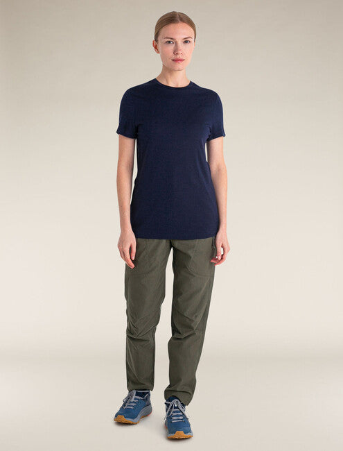 Icebreaker 150 Tech Lite III damen merino kurzarm-T-shirt, dunkelblau