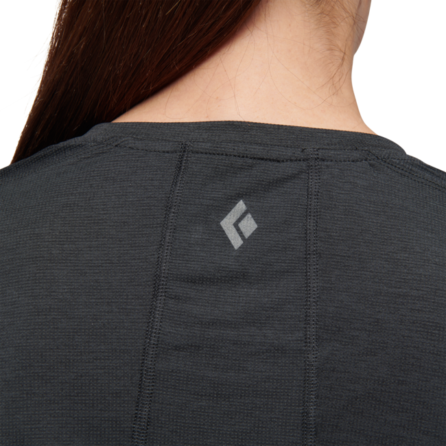 Black Diamond Lightwire Tech damen-Kurzarm-T-shirt, schwarz