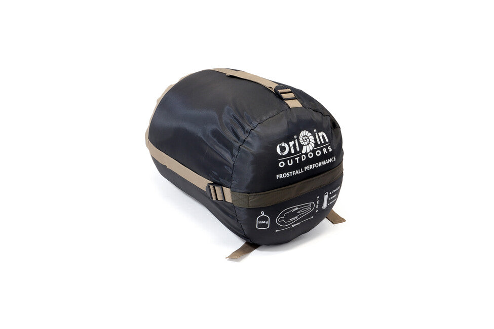 Origin Outdoors Frostfall Performance Mumienschlafsack oliv-grau