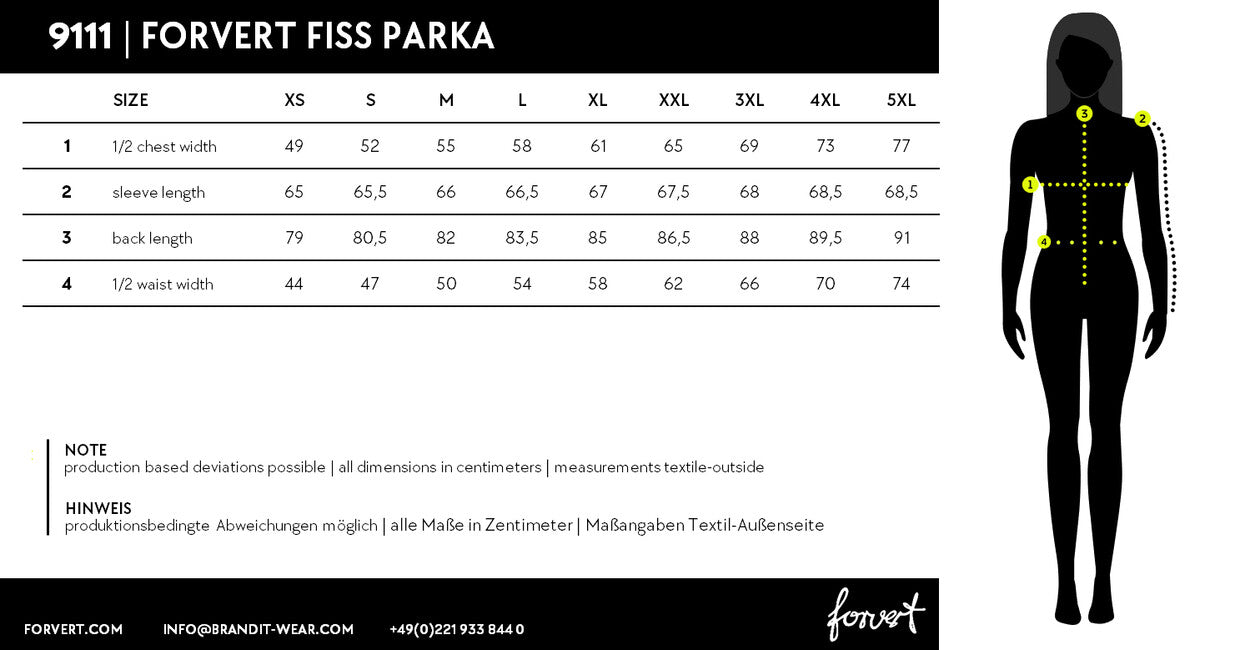 Brandit Forvert Fiss Parka, schwarz