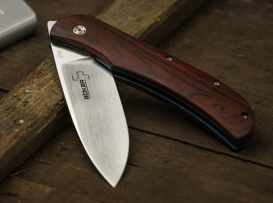 BÖKER Plus Exskelibur I taschenmesser 8,9 cm, cocobolo holz, titan