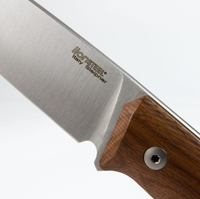 Lionsteel Messer Typ Bushcraft mit fester Klinge aus Stahl Sleipner B35 ST