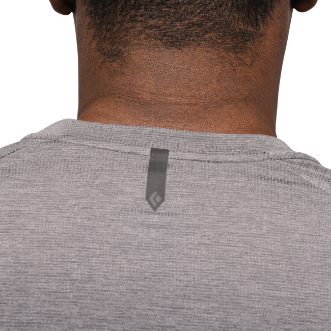 Black Diamond Lightwire Tech herren Langarm-T-shirt, stahlgrau