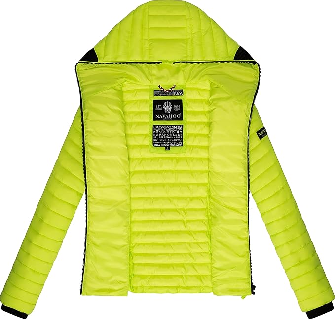 Navahoo Kimuk damen Übergangsjacke mit Kapuze, neongrün