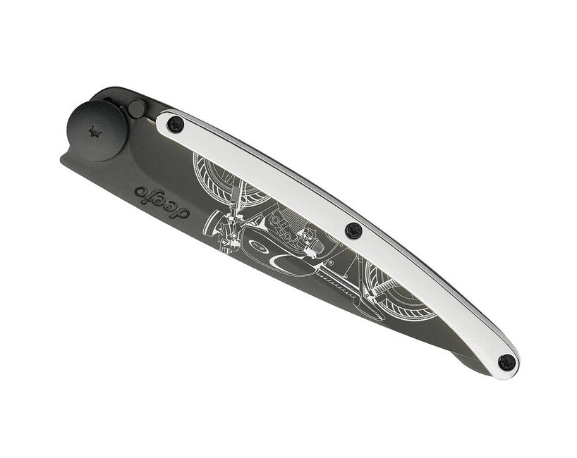 Deejo Cafe Racer deejo schließmesser gold tattoo 9kt weißgold