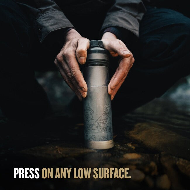 GRAYL Titanium UltraPress™ Filterflasche, Covert Black