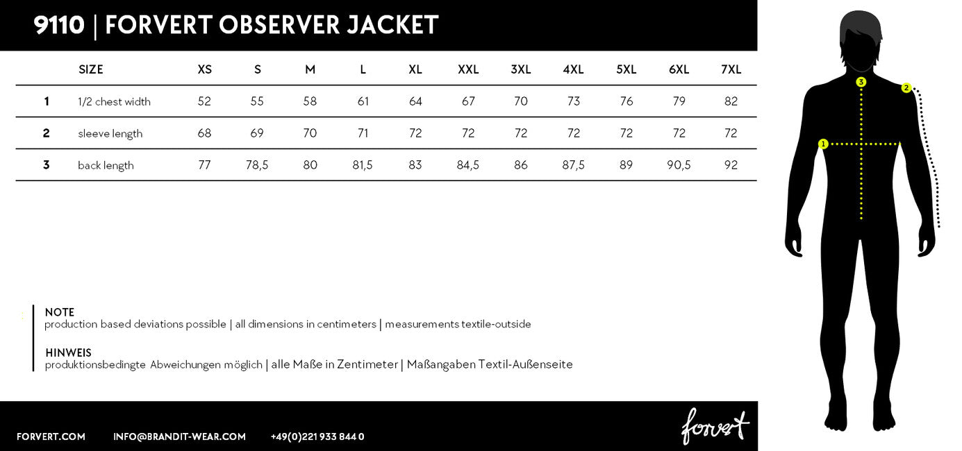 Brandit Forvert Beobachter Jacke, schwarz
