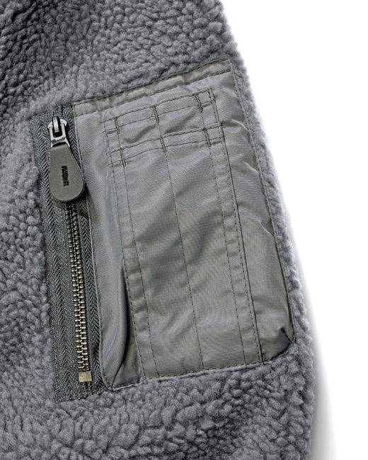 Brandit MA1 Sherpa Jacke, anthrazit