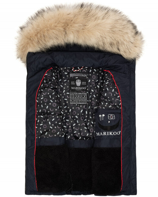 Marikoo Eisflockchen damenweste, Navy