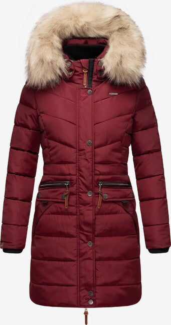 Navahoo Paula damen Winterparka mit Kapuze, bordeaux
