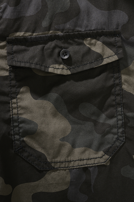Brandit Roadstar Hemd mit kurzen Ärmeln, darkcamo