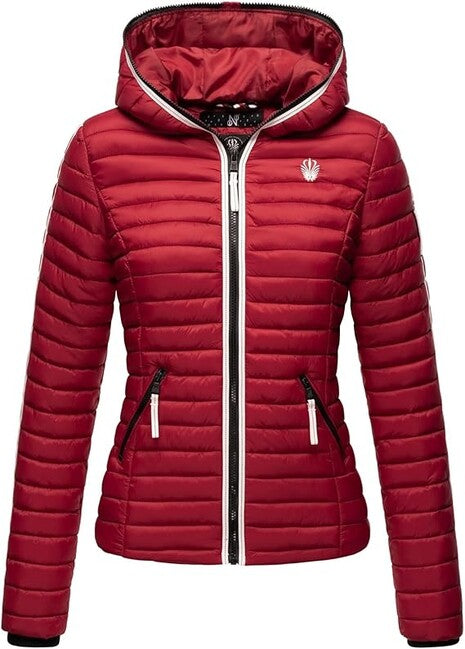 Navahoo Kimuk Princess damen Übergangsjacke mit Kapuze, blutrot