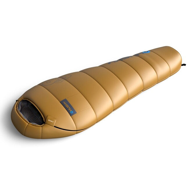 HUSKY Synthetic Three-Season Children's Sleeping Bag Junior -10, Mustard