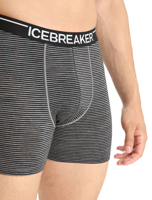 Icebreaker Anatomica herren-Boxershorts, grau