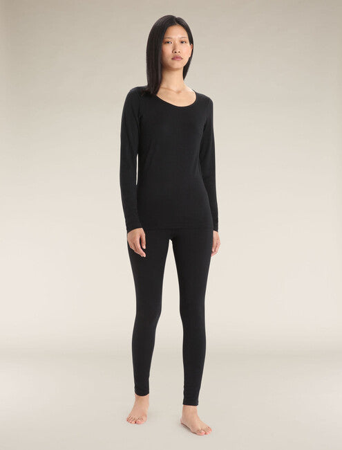 Icebreaker 200 Oasis damen Thermo-Leggings, schwarz