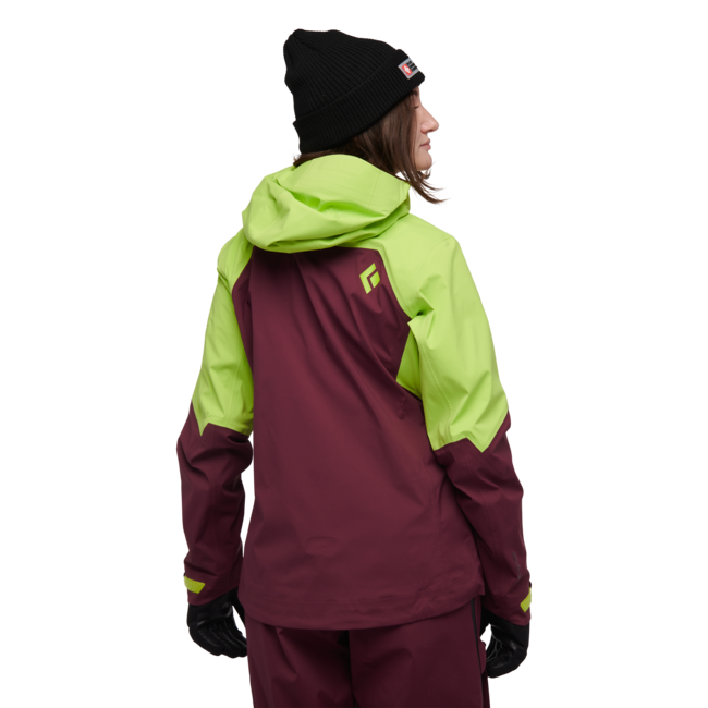 Black Diamond Recon LT Stretch Shell damen-Skijacke, Aloe-Brombeere