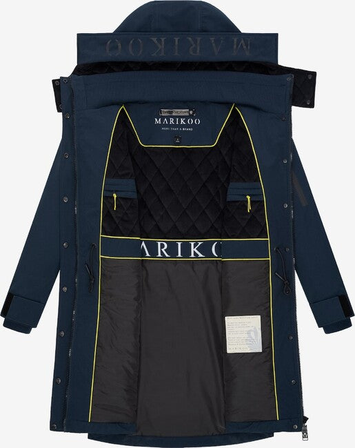 Marikoo Anoukaa damen Winterjacke mit Kapuze, marineblau