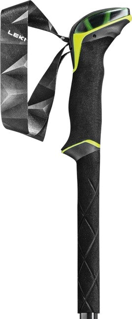 LEKI Sherpa FX.One Carbon trekkingstöcke natur-carbon-neongelb-weiß