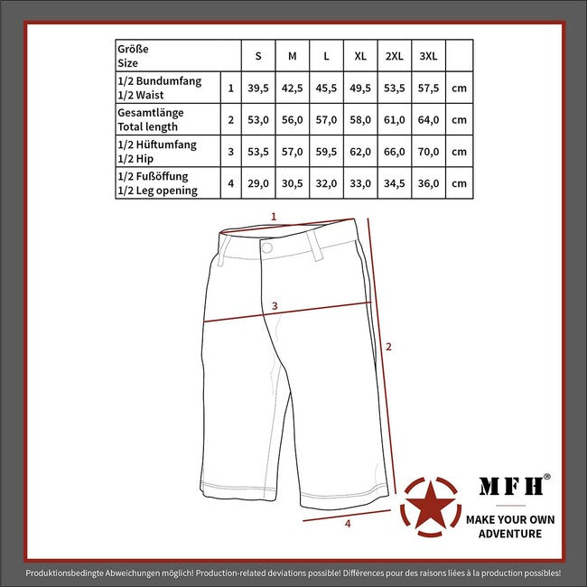 MFH Americke kurz Hose BDU Rip stop, AT-digital