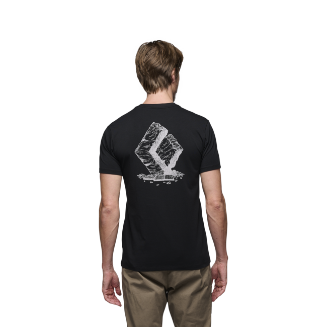 Black Diamond Boulder herren Kurzarm-T-shirt, schwarz