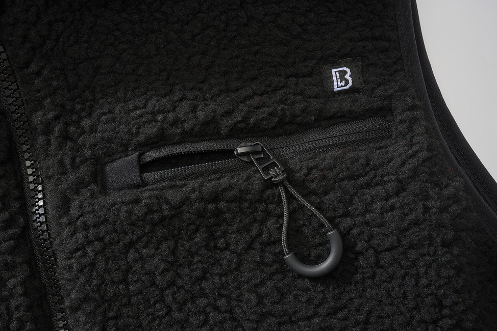 Brandit Teddyfleece Fleeceweste, schwarz
