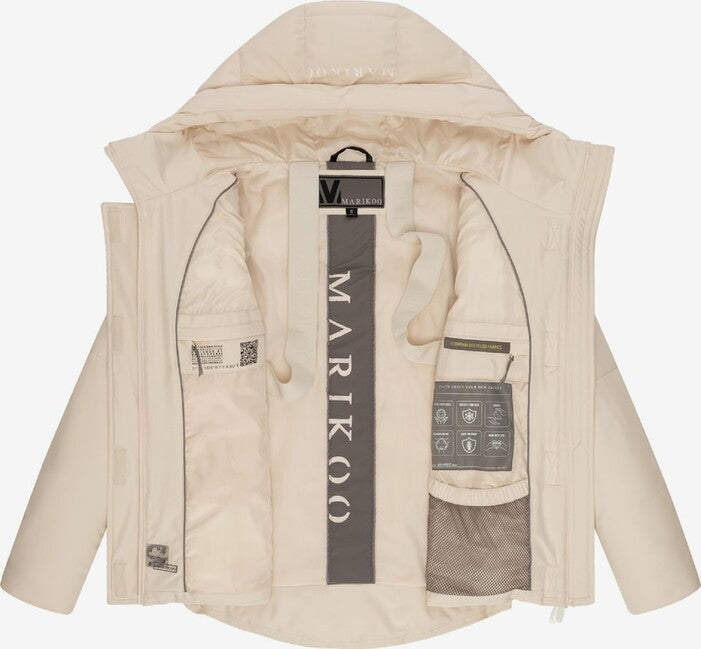 Marikoo Elira16 damen winterjacke , creme