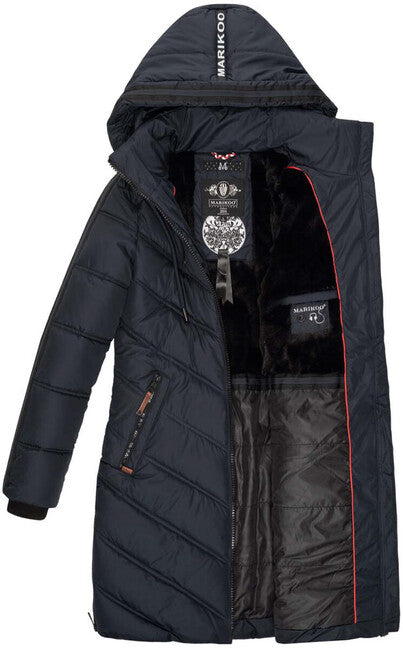Marikoo Armasa damen Winterjacke, marineblau