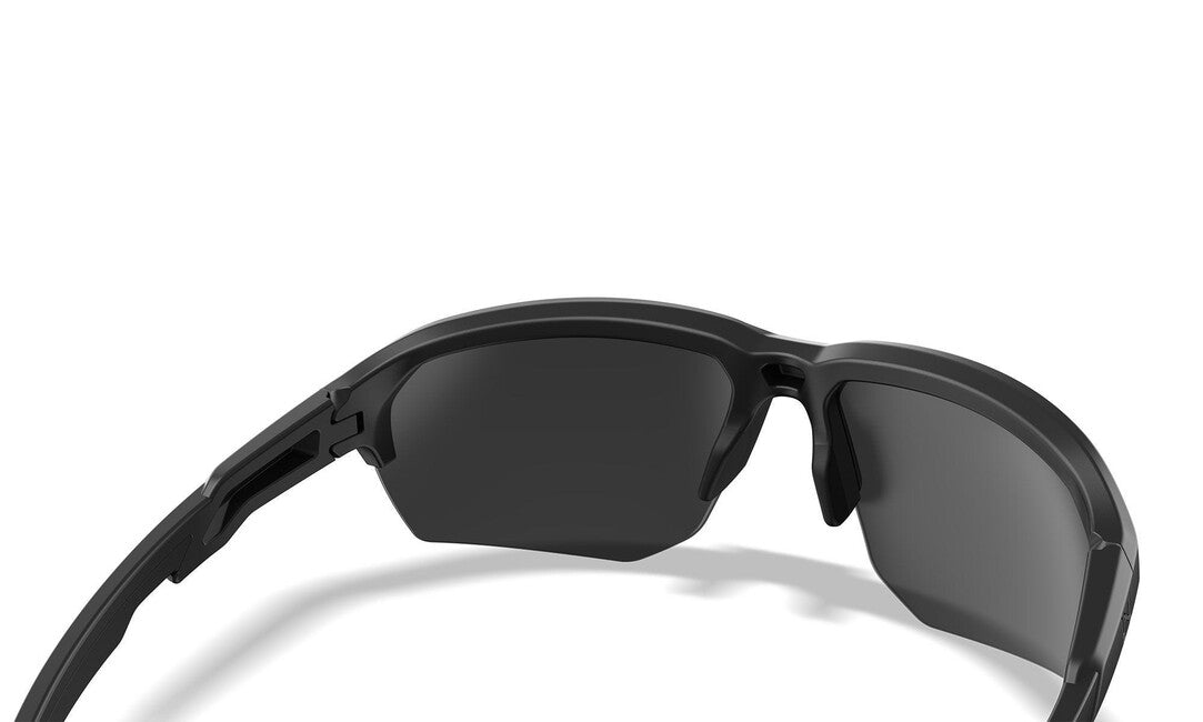 Wiley X Jakl Sunglasses, Captivate Polarized Black Mirror/Matte Black