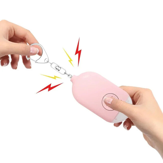 W&G SHIELD SOS Waterproof Personal Alarm with LED Light and Activation Button, White