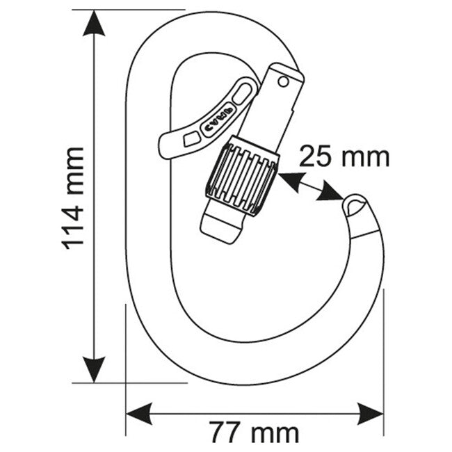 Camp HMS Karabiner Kern Belay Lock