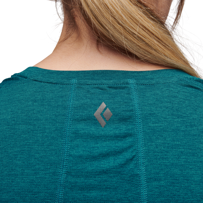Black Diamond Lightwire Tech damen-Kurzarm-T-shirt, dunkelkaribisch