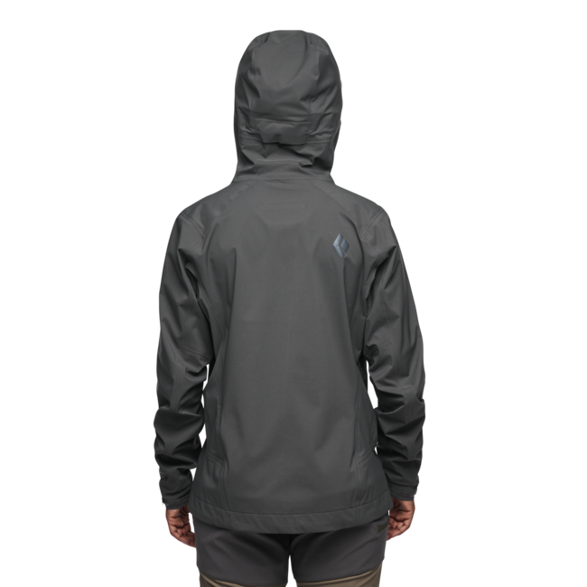 Black Diamond HighLine Stretch Shell damen-Regenjacke, anthrazit