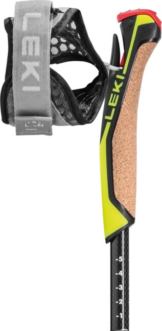 LEKI Speed Pacer Vario Μπατόν Nordic Walking, ανοιχτό γκρι-μαύρο-φθορίζων κίτρινο