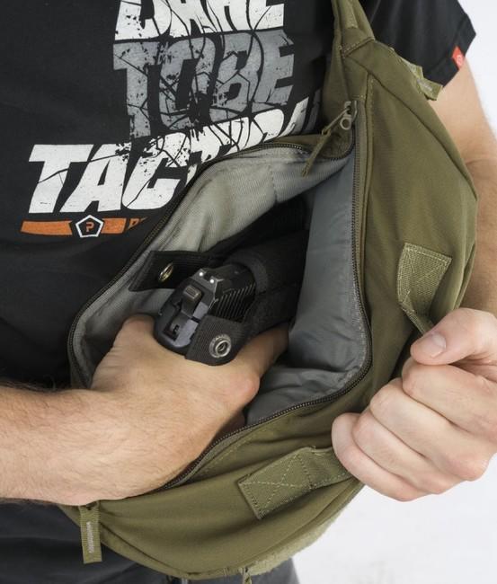 Pentagon Tasche cez rameno Telamon, schwarz
