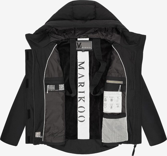 Marikoo Elira16 damen winterjacke, schwarz