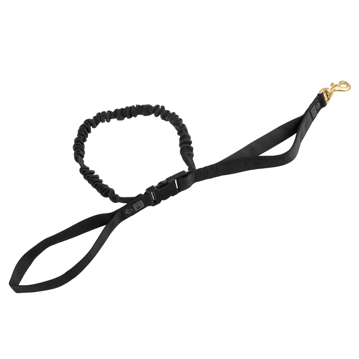 K9 Thorn vodítko s tlmičom, čierne, 150 cm