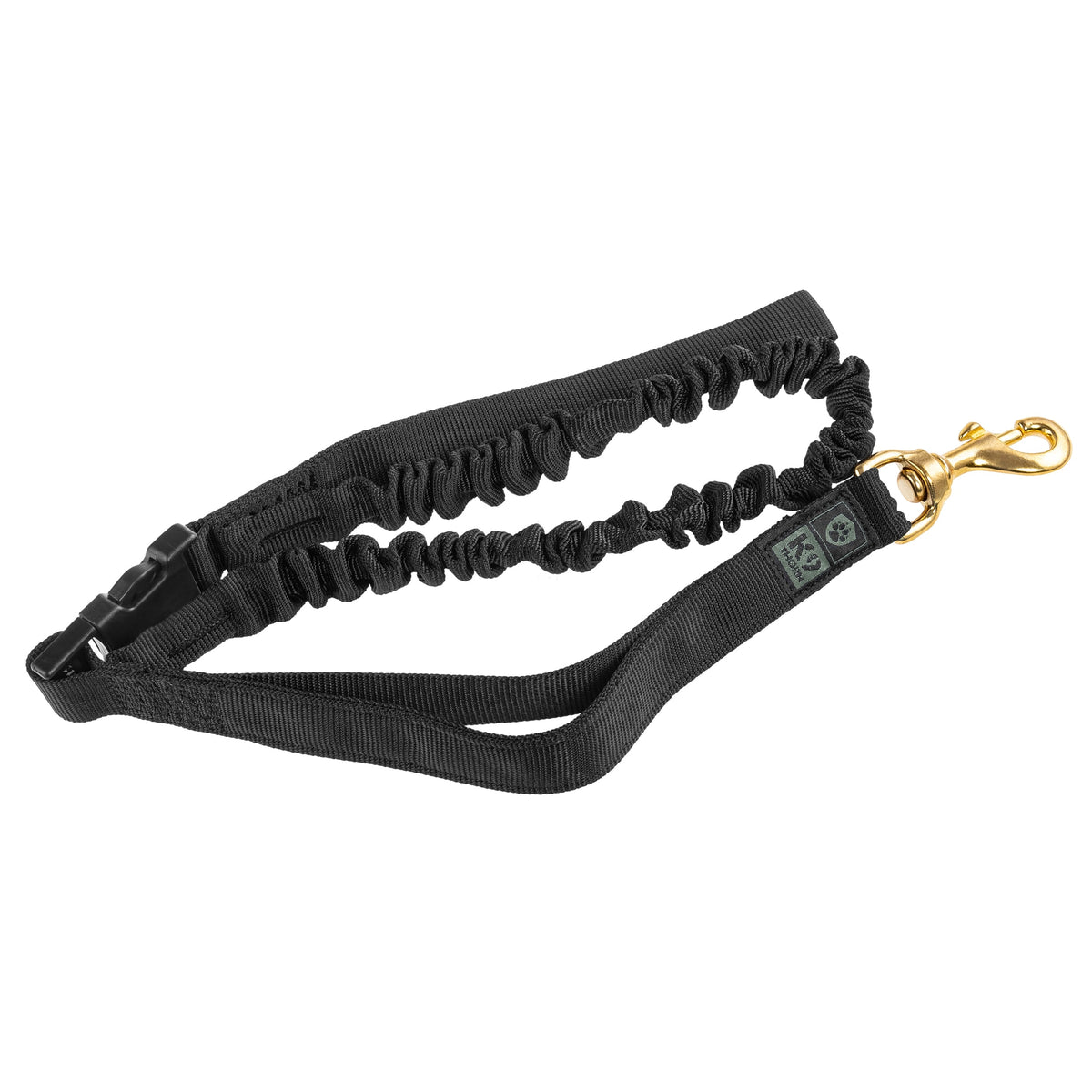 K9 Thorn vodítko s tlmičom, čierne, 272 cm