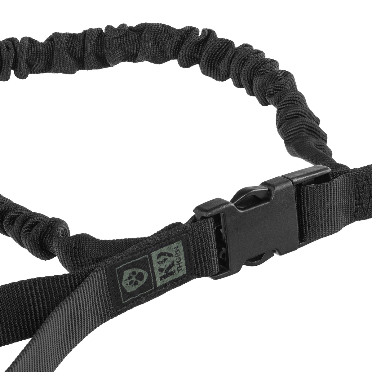 K9 Thorn vodítko s tlmičom, čierne, 272 cm