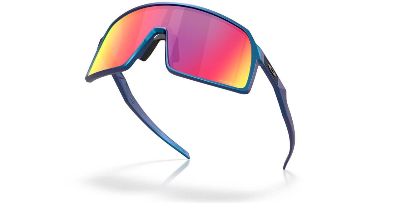 Oakley SUTRO Sonnenbrille mit Rahmen Matte Cyan/Blue Colorshift und mit Dias Prizm Road , Steel