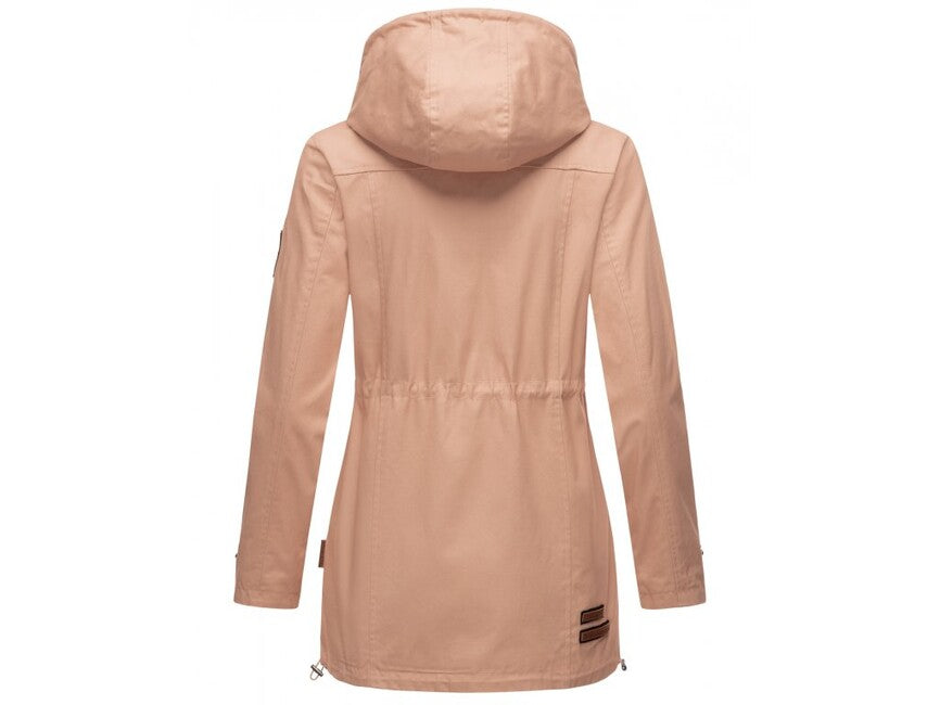 Marikoo Nyokoo damen-Übergangsjacke mit Kapuze, blassrosa
