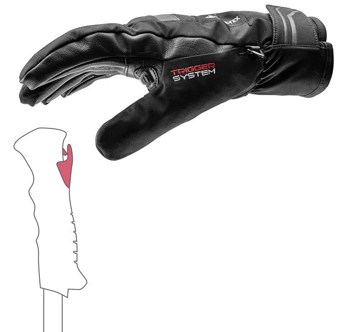 LEKI Shield 3D GTX winterhandschuhe, schwarz
