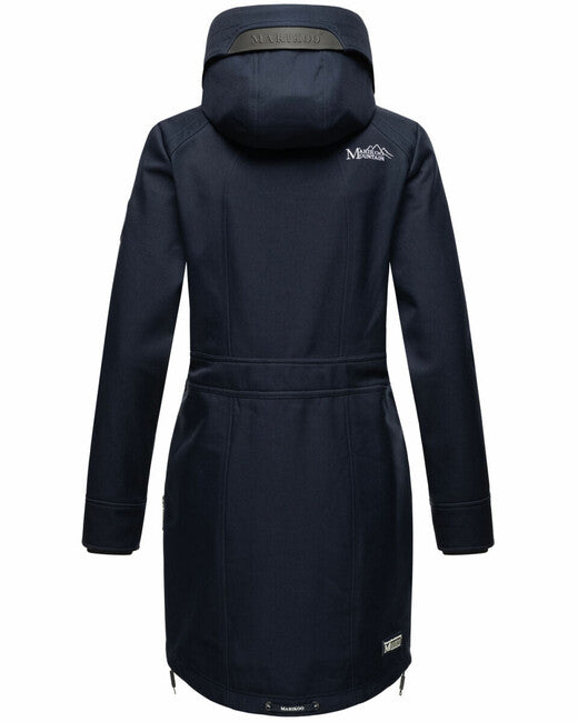 Marikoo Racquelle damen softshelljacke mit kapuze, navy