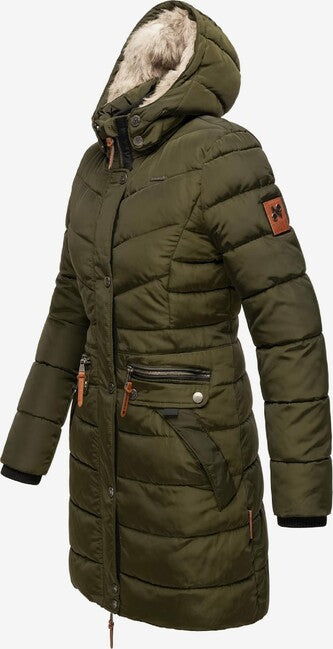 Navahoo Paula winter-kapuzenparka, dunkeloliv